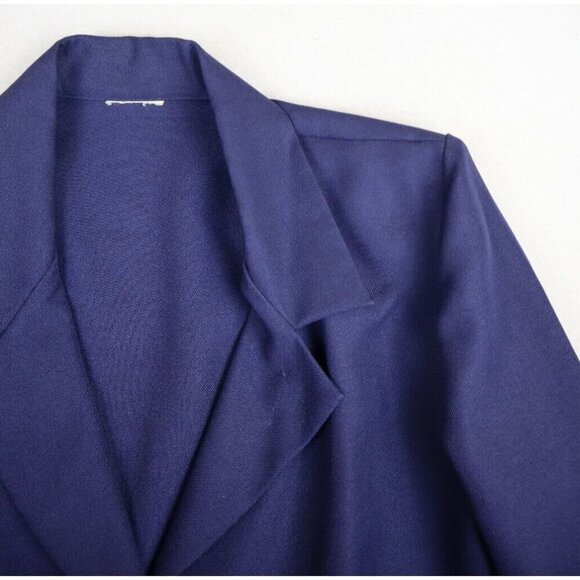 VINTAGE WOMEN'S BLUE POLYESTER PANT SUIT - SIZE PS - Picture 6 of 16